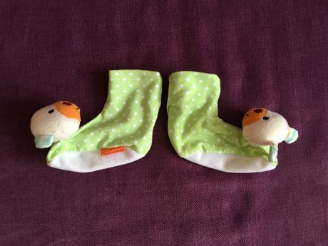 Chrastící kojenecké ponožtičky na hraní,