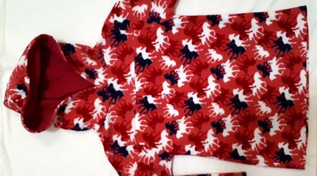 Dětská fleesová mikina, mikinka, s kapucí, vel.104, topolino,104