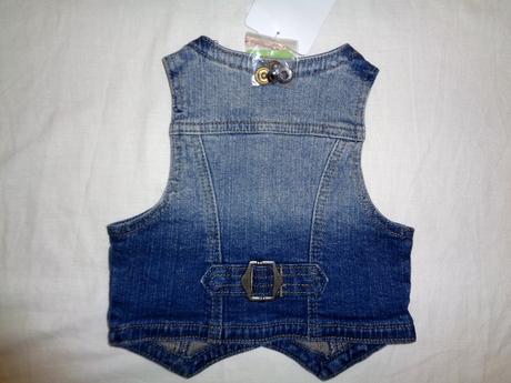 Exkluzivní měkoučká riflová vesta, topolino,104