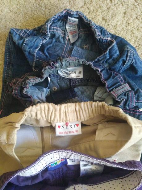 Vel.68, lupilu, dětské, dívčí manšestrové kalhoty, lupilu,68
