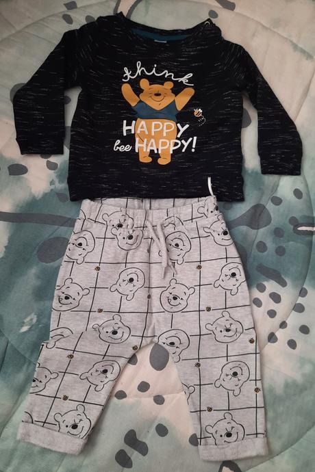 Tepláková souprava medvídek pú, c&a,74