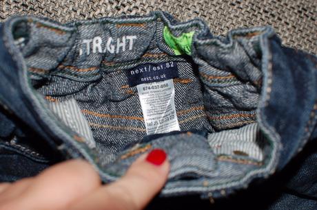 Tmavě modré džínečky next, kol2014, 92/98, next,92