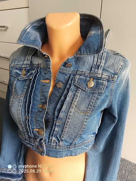 Riflová bunda zn."okay" vel."140-146", okay,140