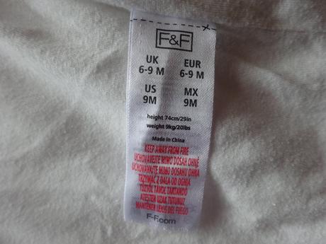 Bílý chlupatý kabátek, vel. 74, f&f,74