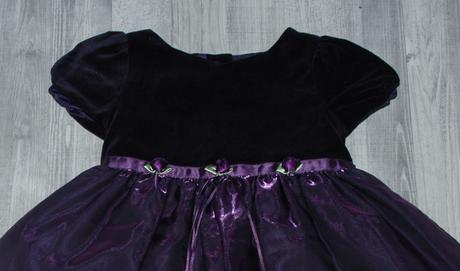 Slavnostní společenské tmavě fialové šaty, f&f,86