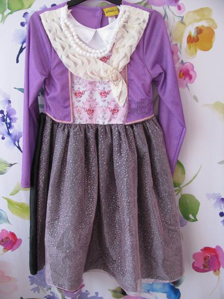 Karneval-gangsterký kostým-šaty pro dívky, 