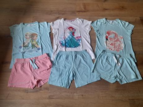 3 x letní pyžamo krátké, disney, peppers, 134/1401, disney,140