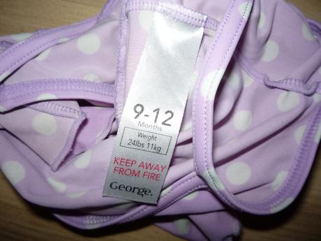 Puntíkované plavky s krajkou, george,80