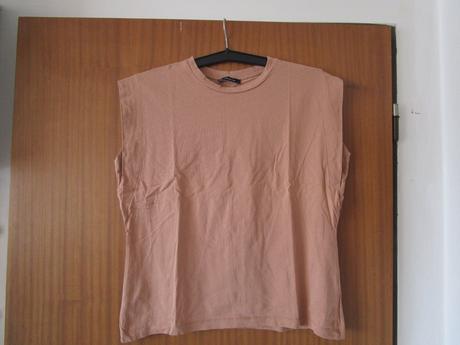 Hnědé bavl. tričko, vel. l, l