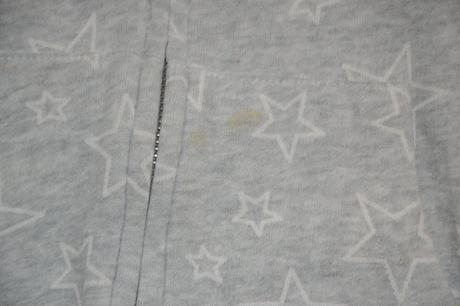 Šedá mikina, bundička s hvězdičkami, 110