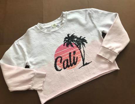 Mikina crop top - v.7/8 let, river island,128