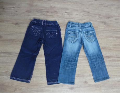 Dívčí manšestráky a džíny f&f vel. 98/104, f&f,104