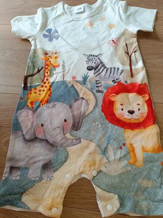 Letní overal s mě zvířátky 68, 68