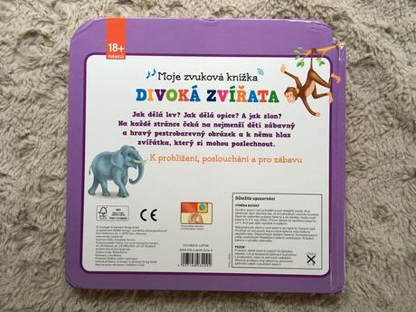 První zvuková knížka - divoká zvířata,
