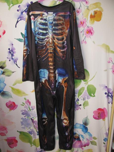 Karnevalový kostým overal kostlivec halloween,