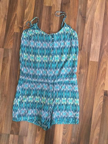 Modrý kraťáskový overal, vel m/l, ms, l