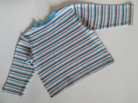 Pruhované tričko modré, miniclub,80