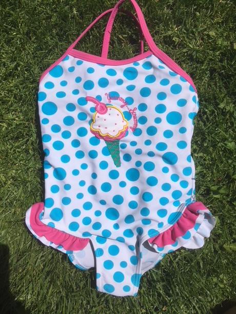 Puntíkaté celkové plavky se zmzlinou vel.3-4roky, girl2girl,104