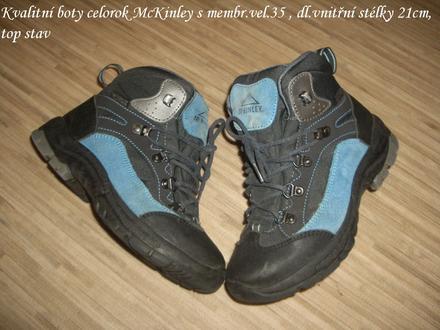 Boty mckinley celorok s membr. vel.35 stélka 21cm, mckinley,35