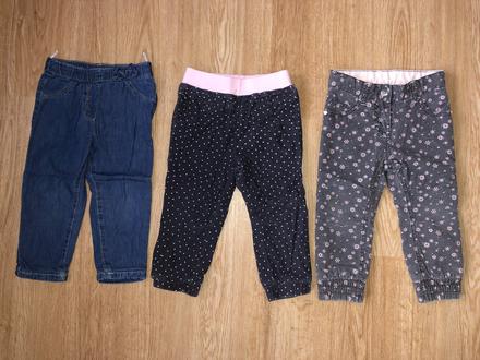 Dívčí kalhoty 86/92, c&a,92