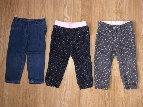 Dívčí kalhoty 86/92, c&a,92