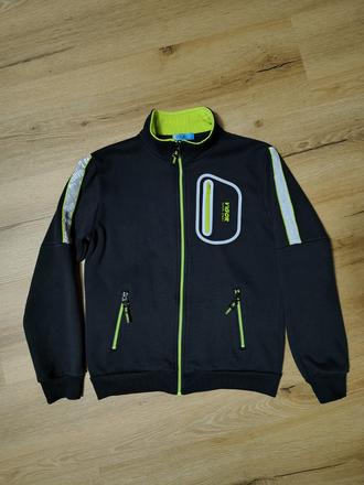 Chlapecká teplejší propínací mikina kugo 152 černá, kugo,152