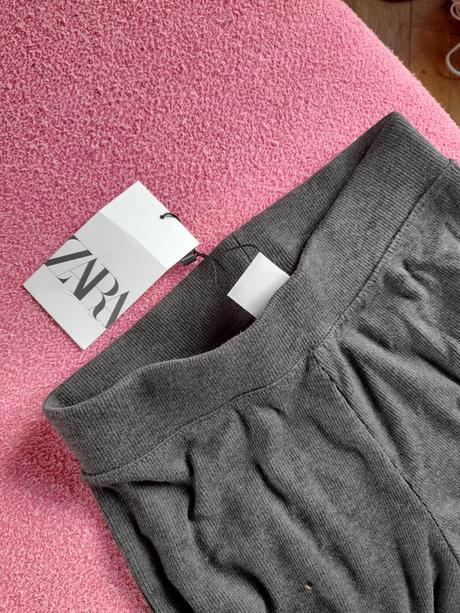 Kalhoty zara šedé s visačkou, zara,140