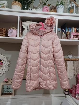 Světle růžová prošívaná bunda reserved 164 / xs, reserved,164
