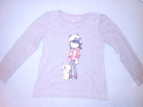 5 x tričko s dlouhým rukávem, 116