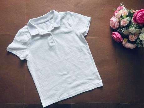 Triko s límečkem bílé - v. 5/6 let, george,110