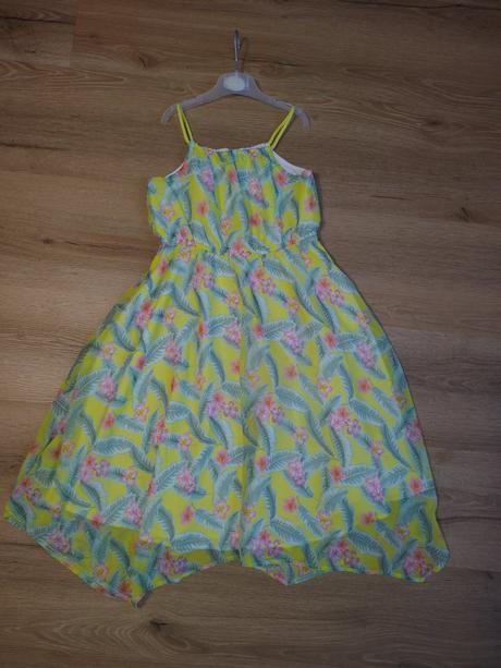 Dívčí letní šaty h&m 140 květované, h&m,140
