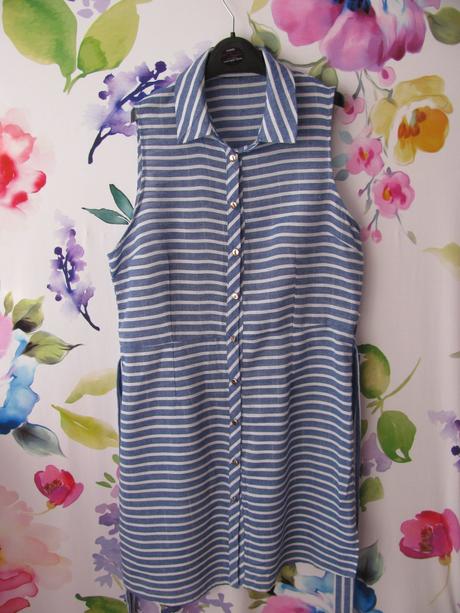 Dámské modré letní šaty, l