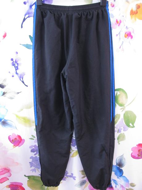 Černé volnočasové podšité kalhoty adidas, adidas,158