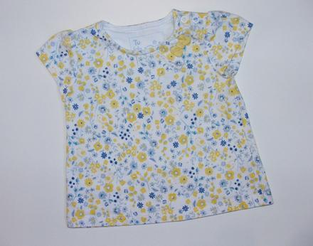 J386 tričko s květy vel. 68, tu,68
