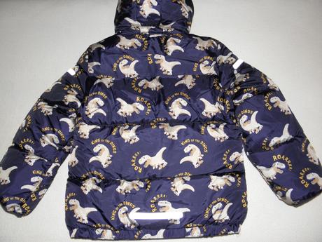 Nová chlapecká zimní bunda s dinosaury h&m vel.122, h&m,122