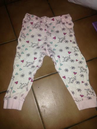 Dívčí pyžamové kalhoty, tepláky vel. 86 - 92, disney,86
