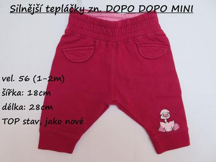 Silnější tepláčky zn. dopo dopo mini, dopodopo,56