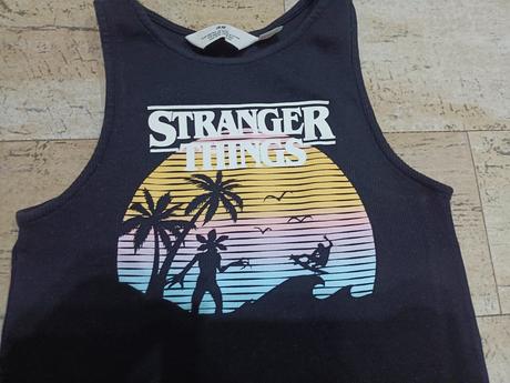 Dívčí tílko, crop-top vel. 158/164, h&m,158