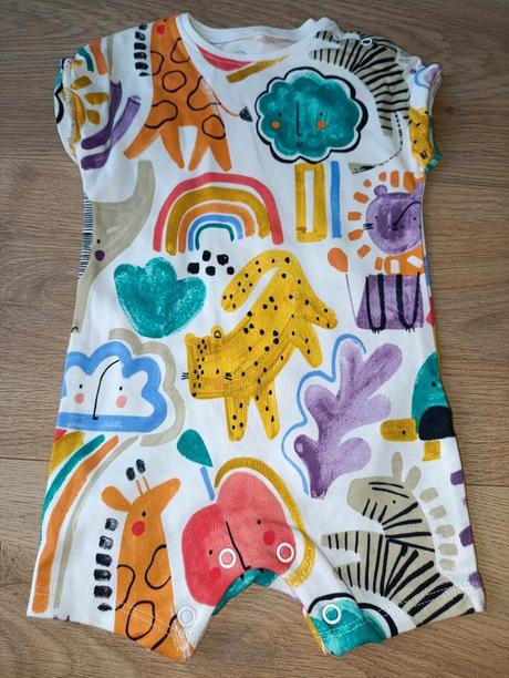 Letní overal se zvířátky s duhy 62 next, next,62