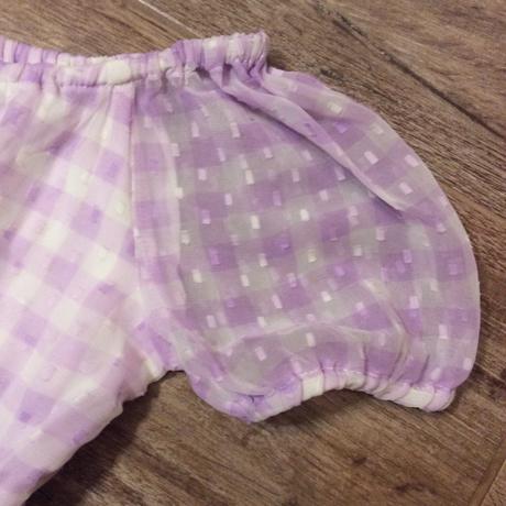 Letní lila šaty s bohatou sukýnkou, 116