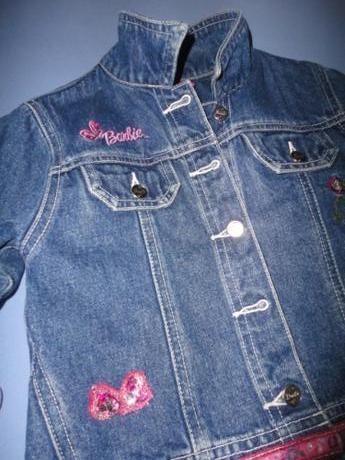 Krásná bunda/džíska barbie, vel. 3-4 roky, barbie,98