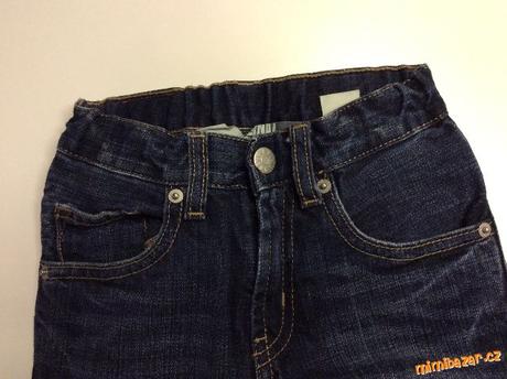 Tmavomodré jeansy fit & original, h&m,98