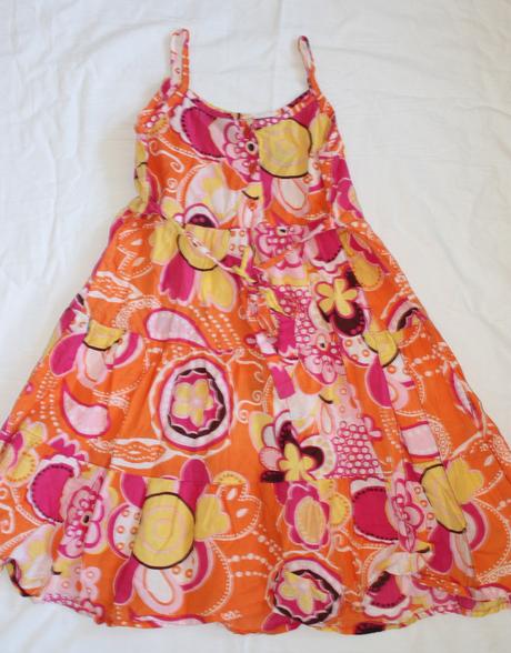 Ho26. lehké letní volánkové šaty 9-10 let, prémaman,140