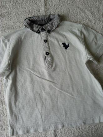 Bílé tričko s límečkem , next,98