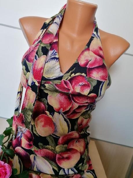 Letní šaty s ovocem, xs