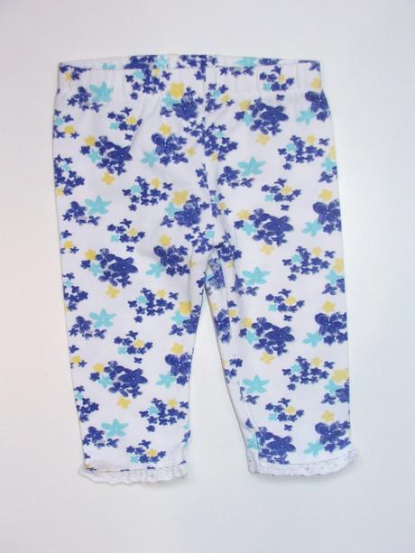 J279 květované legíny vel. 62, f&f,62