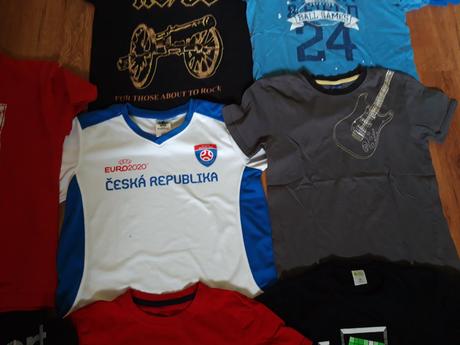 7x triko tričko i jednotlivě 158/164, 158