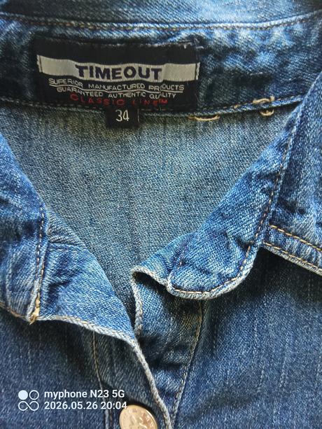 Šaty zn."timeout medium denim" vel."34", denim,34