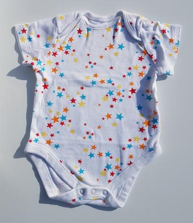 C310	dívčí body s krátkým rukávem hvězdy vel. 80, f&f,80