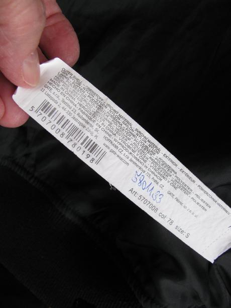 Dámská modrá, prošívaná přechodná bunda, s